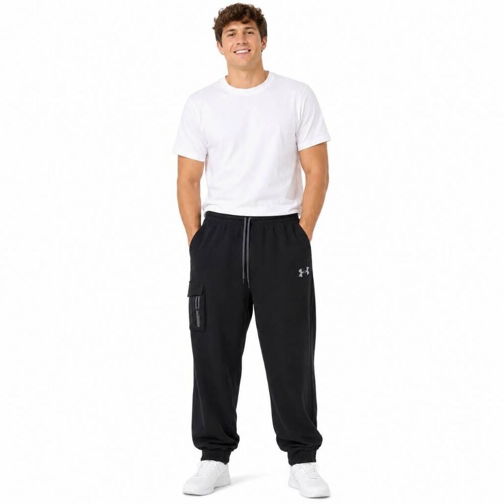 Under Armour Mens Fleece Joggers Black 2XL
